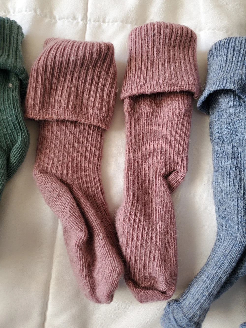 100% Wool Knit Socks  - Set of 5